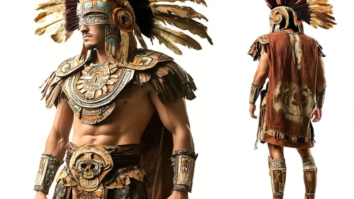 Intricate Aztec Warrior Costume