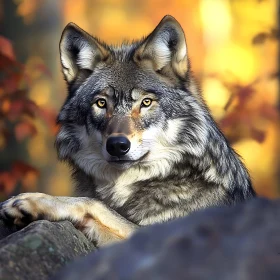 Grey Wolf Close-Up