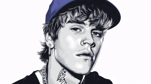 Justin Bieber Art Portrait