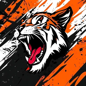 Stylized Tiger Illustration