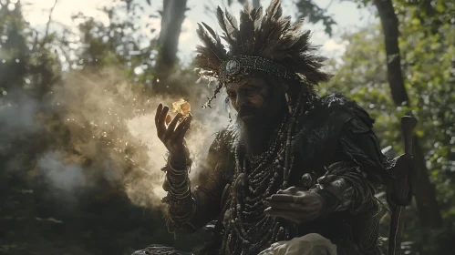 Enchanting Forest Wizard