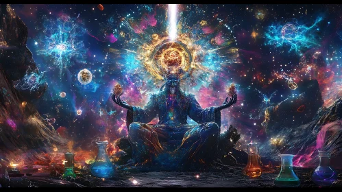 Celestial Being in Lotus Position