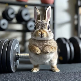 Weightlifting Bunny