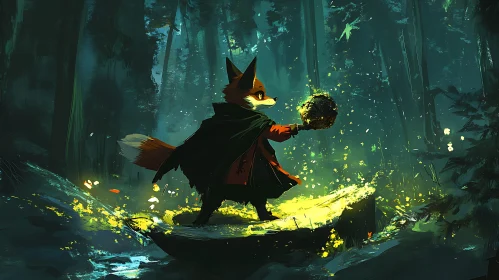 Fox with Magic Orb