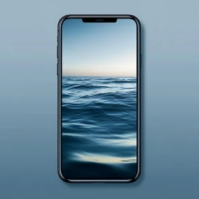 Serene Ocean View on Smartphone