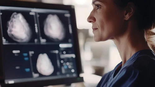 Medical Professional Reviewing Patient Data