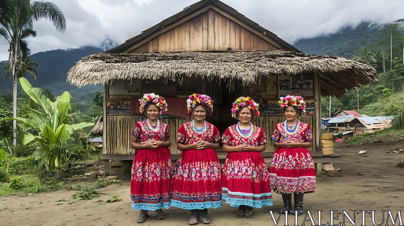 AI ART Women in Traditional Dress