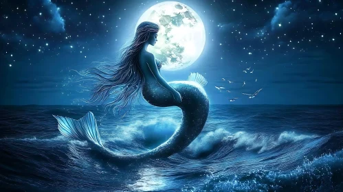 Moonlit Mermaid Serenity