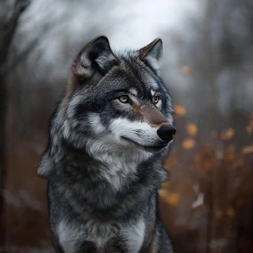 Wolf in the Woods: A Detailed Portrait