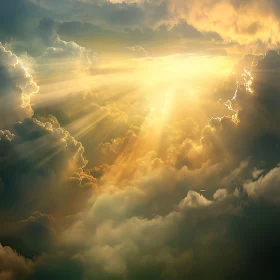 Angelic Light in the Sky