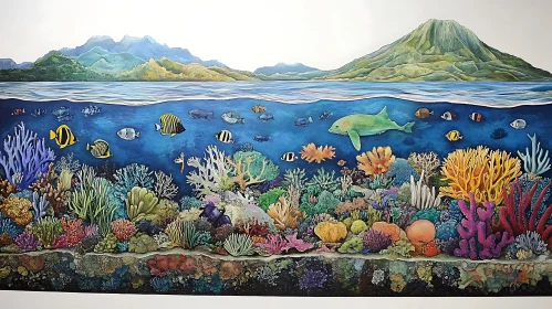 Underwater Paradise: A Colorful Marine Scene