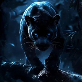 Panther on a Branch