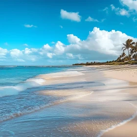 Coastal Bliss: A Peaceful Beach Scene