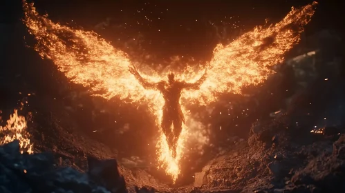 Fiery Rebirth: Phoenix in Inferno