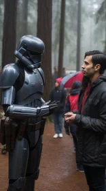 Stormtrooper Meets Locals in Woodland: Grey Academia Meets Indian Pop Culture