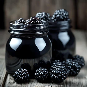 Rustic Blackberry Still Life