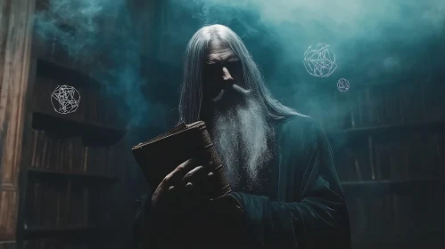 Mystical Wizard Reading Spellbook