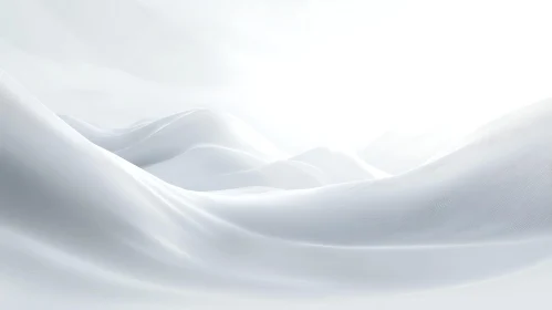 Gentle White Curves Abstract Design