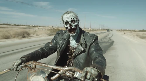 Undead Biker on the Highway