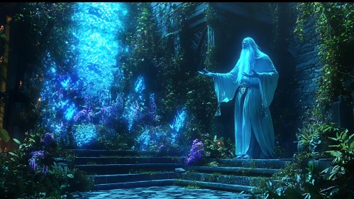 Magical Wizardry in a Green Garden