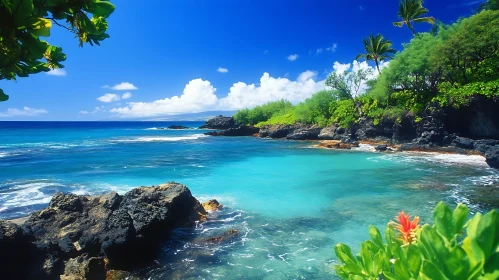 Tranquil Beach Cove with Azure Waters