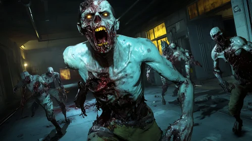 Chilling Zombie Encounter: A Macabre Dance