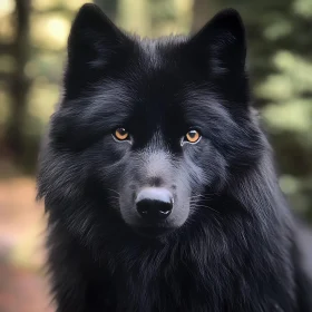 Mystic Black Wolf