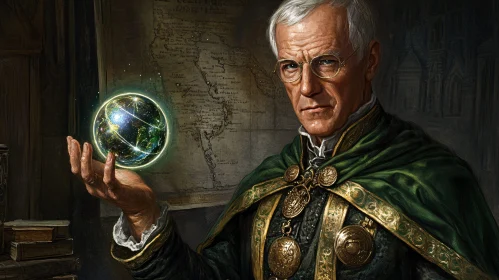 The Scholar's Orb: A Portrait of Knowledge