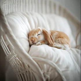 Restful Rabbit: A Moment of Tranquility