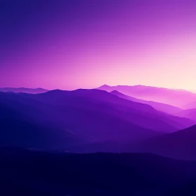 Violet Peaks at Twilight