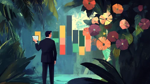 Floral Data Analysis: Business Growth Concept