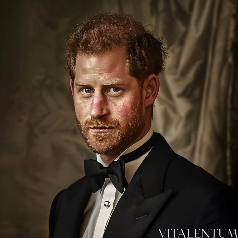 AI ART Formal Portrait of Prince Harry