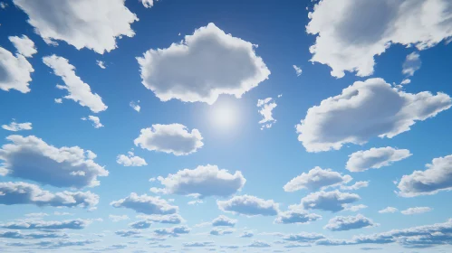 Cloudscape With Sunlight