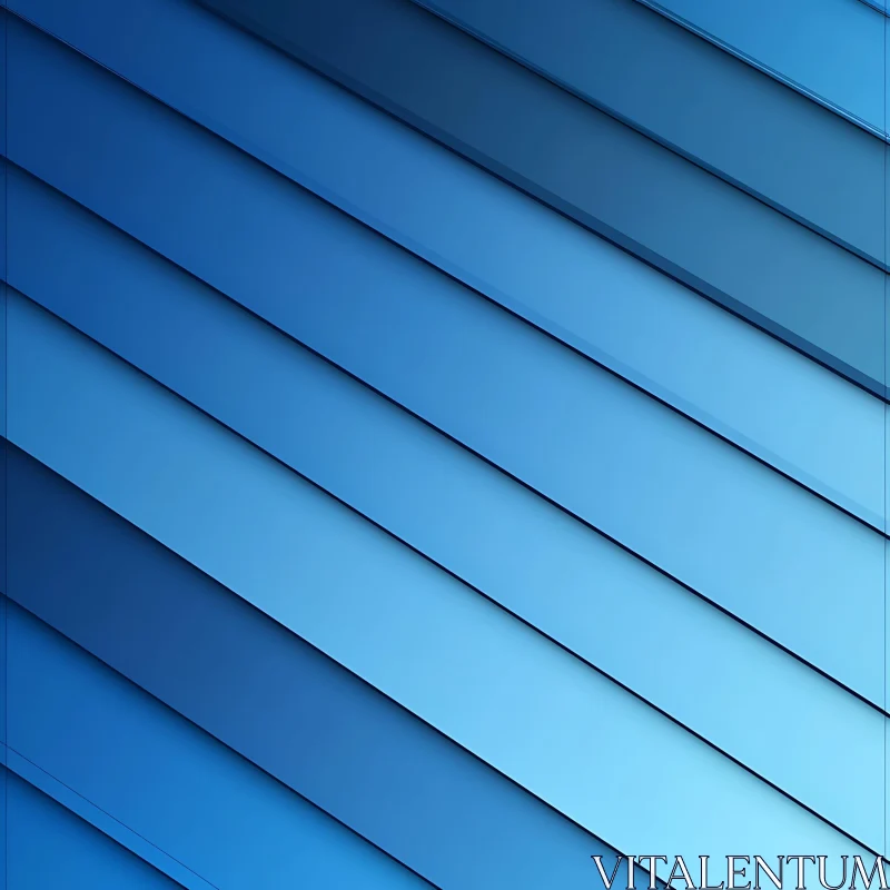 AI ART Parallel Blue Lines Abstract Art