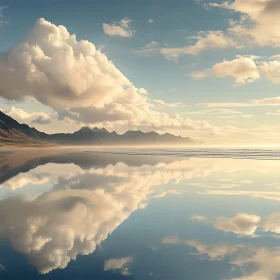 Calm Sea and Sky Reflection