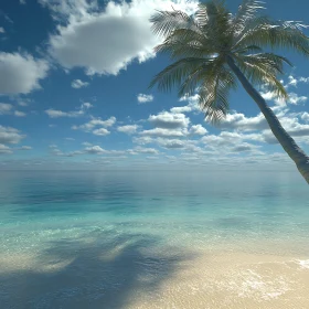 Tropical Island Beach Scene