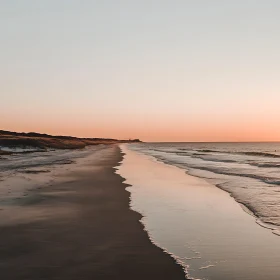 Calm Beach at Sunset