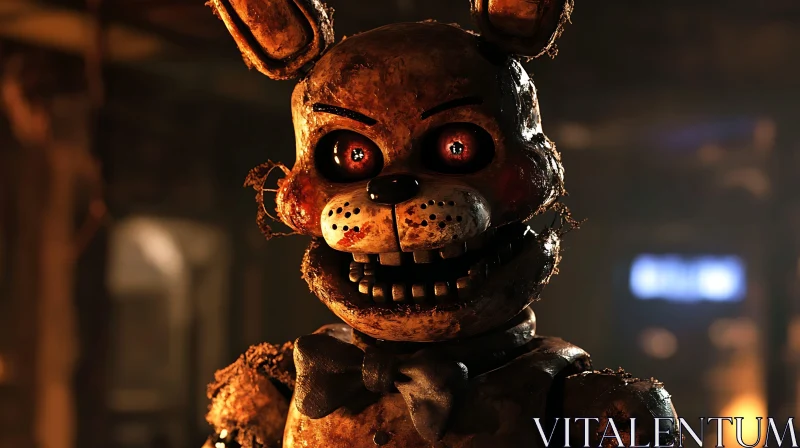 Creepy Rabbit AI Image