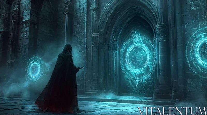 Enigmatic Portal and Spellcaster AI Image