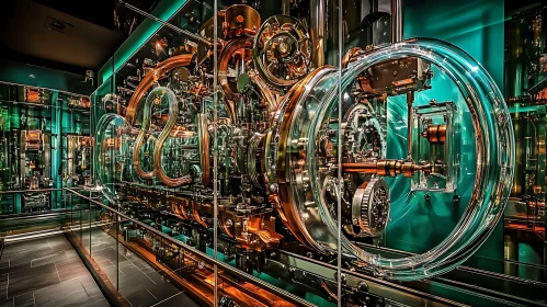 Complex Gears and Pipes Machine
