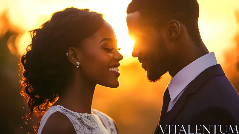 Golden Hour Romance: Couple in Love