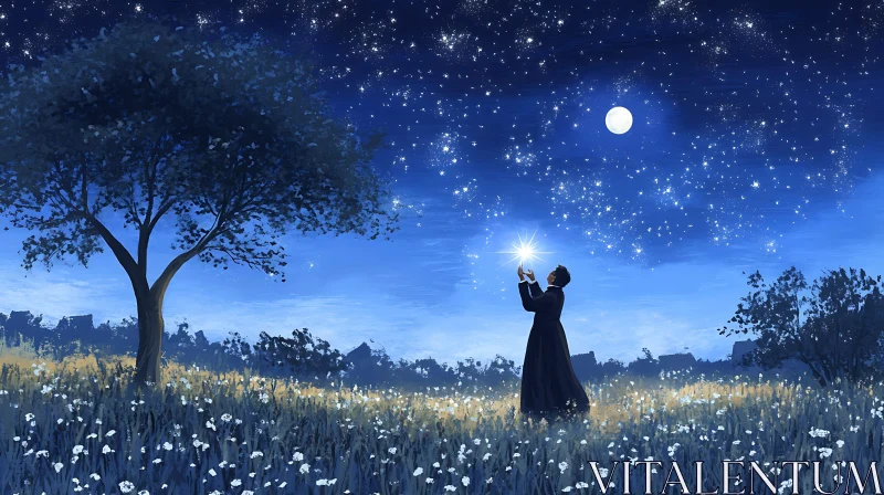 Person Holding Star