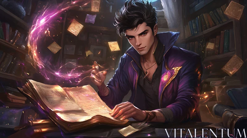 Magical Portrait of Wizard