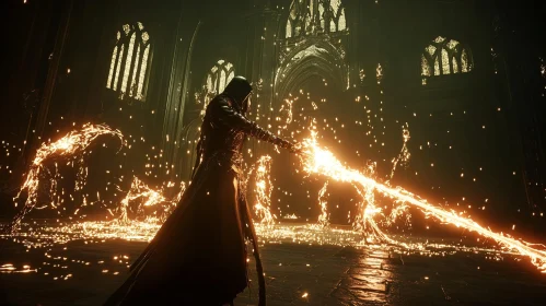 Enchanting Wizardry Scene