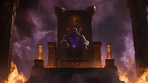 Infernal Monarch on Fiery Throne