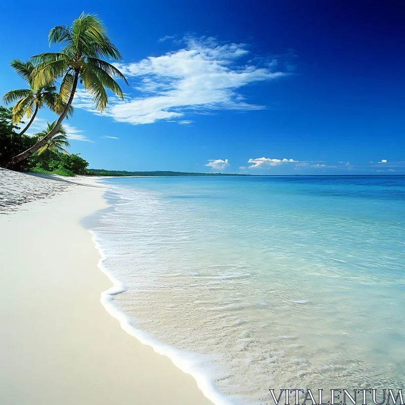Tropical Beach Paradise with Azure Water