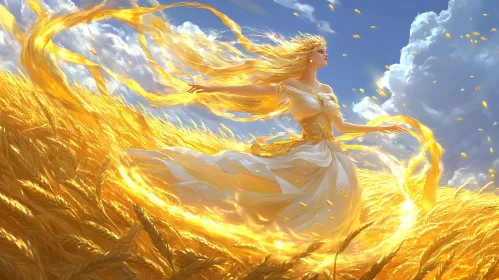 Lady of the Golden Field Art