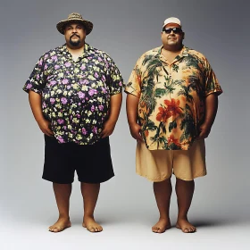 Two Men in Hawaiian Shirts