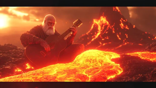 Lava Serenade: A Musical Volcano