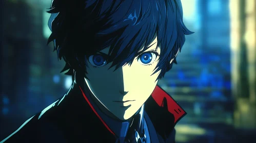 Dramatic Lighting on Mysterious Anime Figure